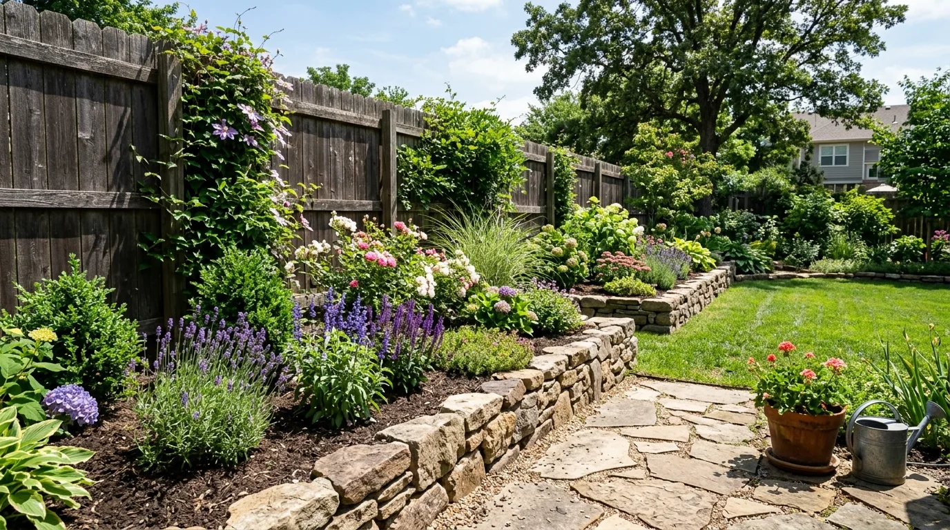 Low Raised Bed for a Cleaner Border